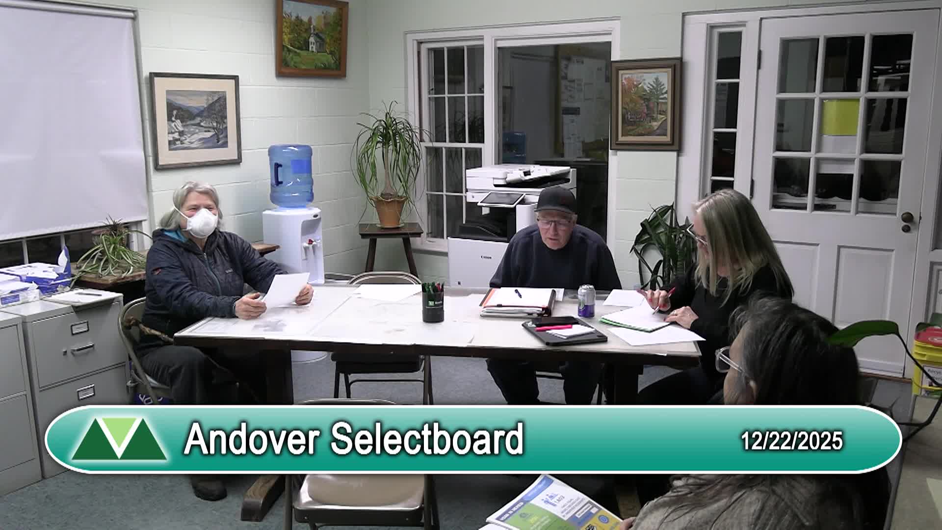 Andover Selectboard 12/22