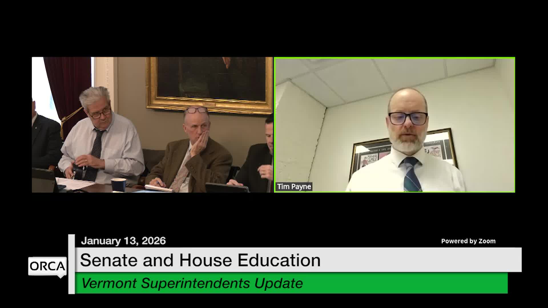 VT State House- VT Superintendents Update