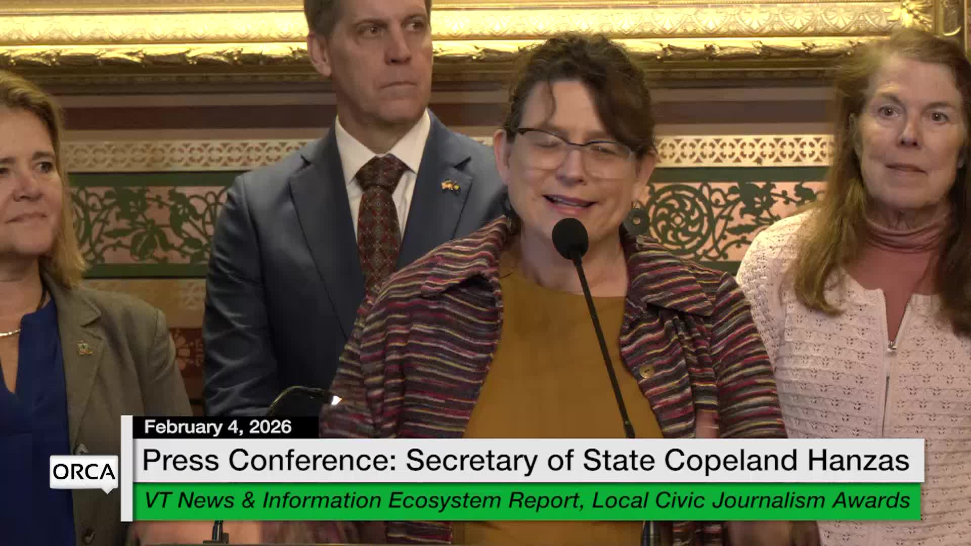 Secretary of State Copeland Hanzas Press Conf.