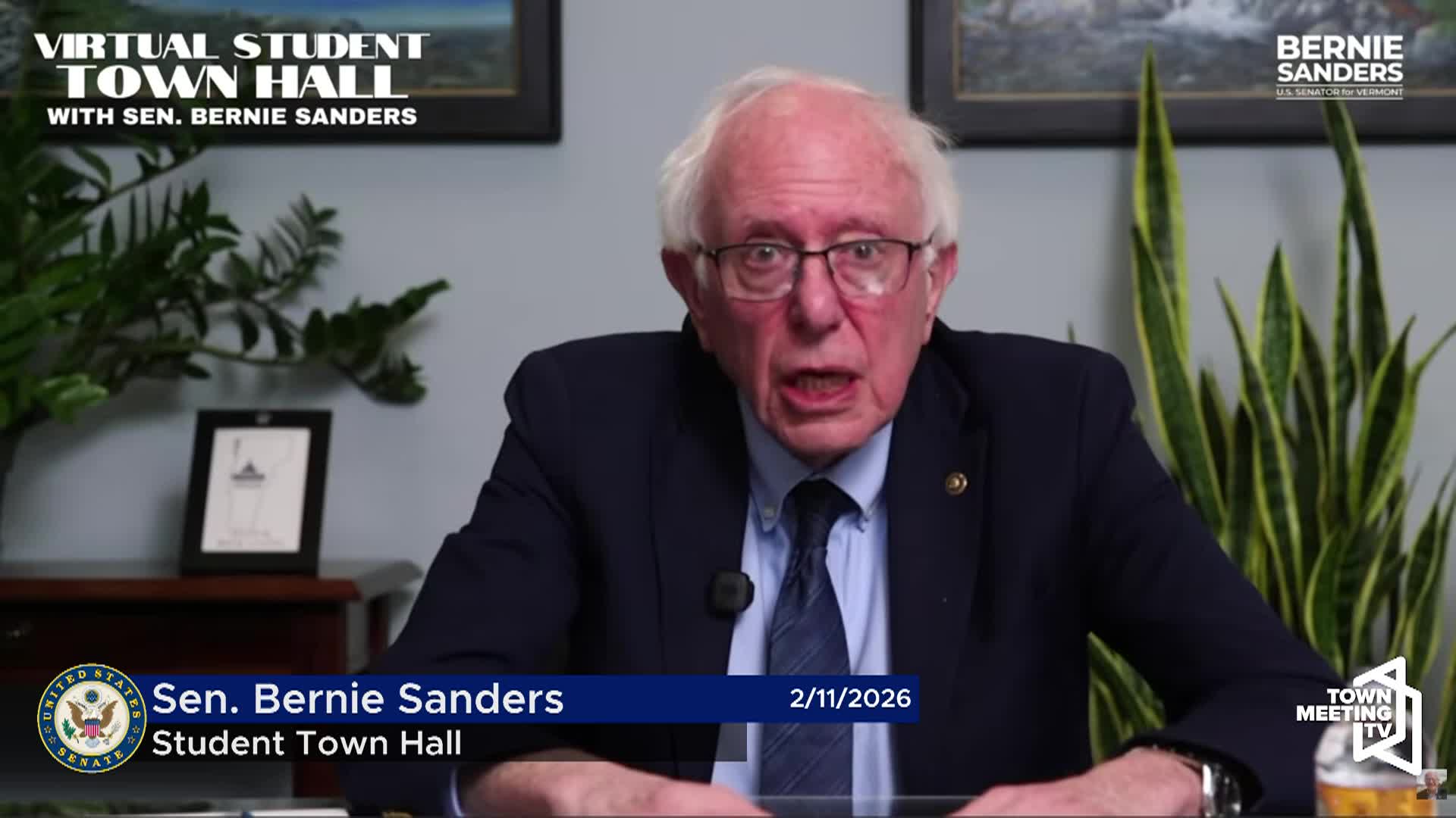 Senator Bernie Sanders- Student Town Hall
