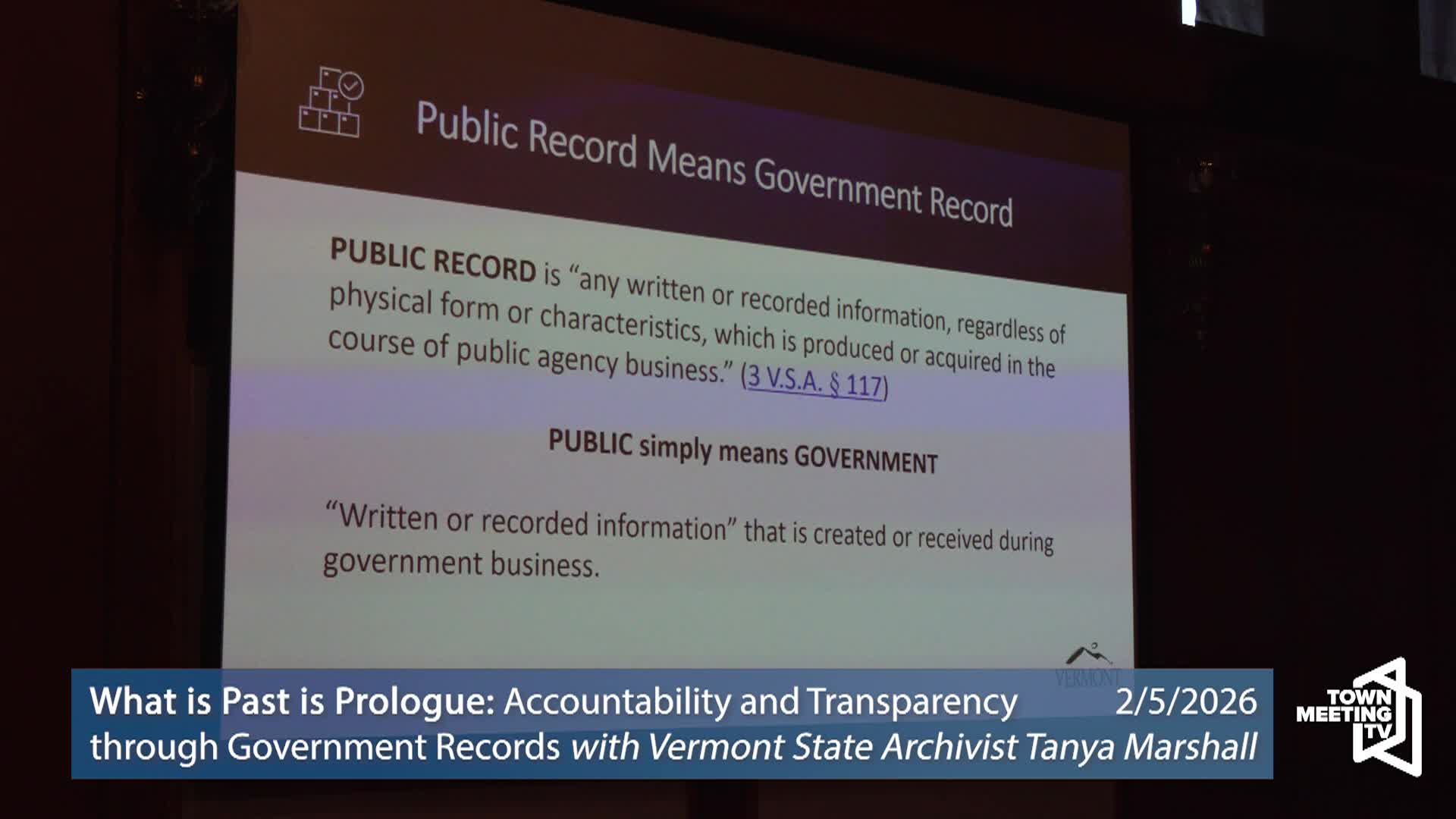 Accountability & Transparency in Government Records