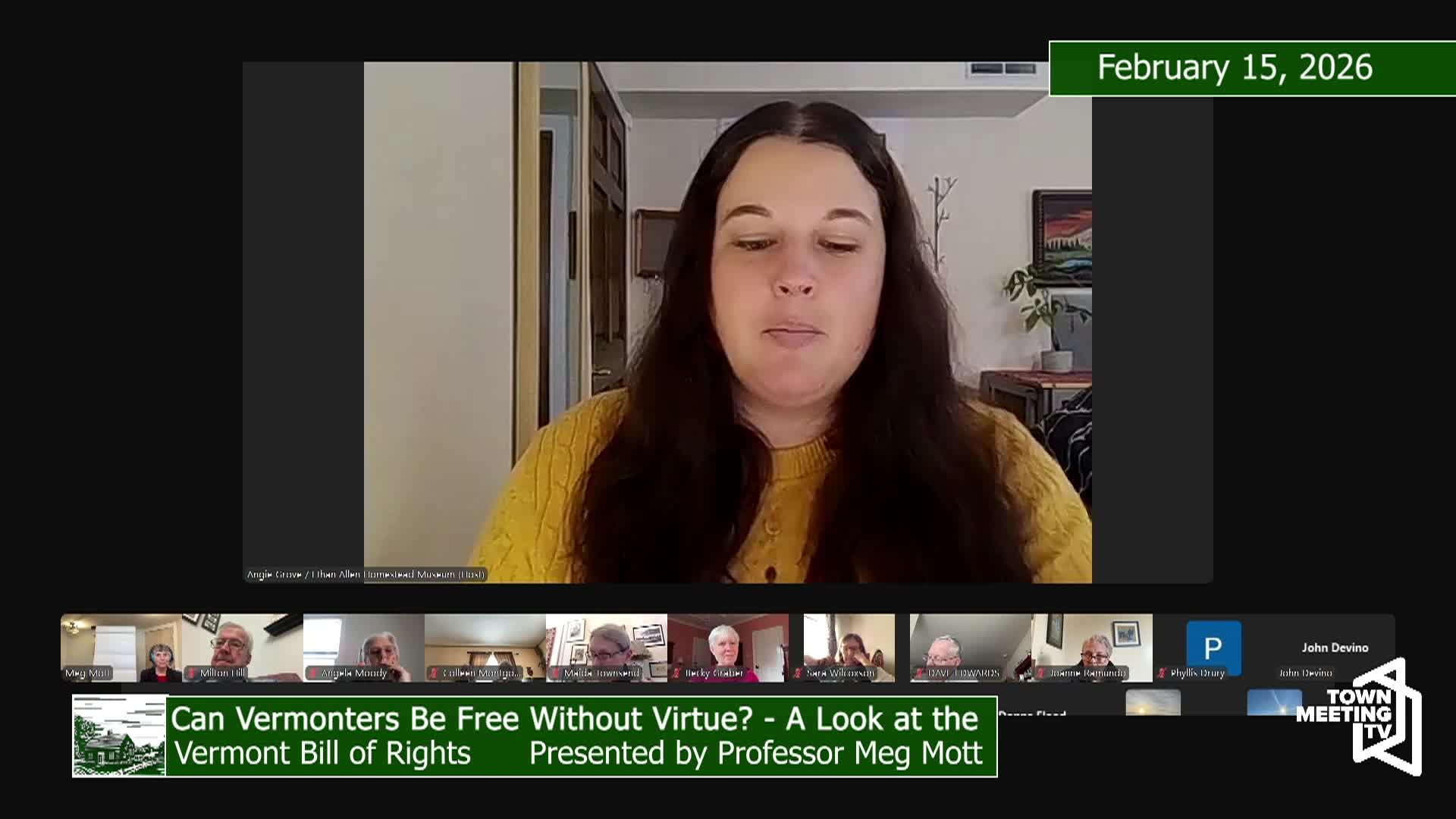 Ethan Allen Homestead- Vermont Bill of Rights